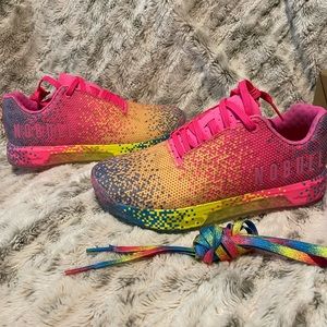NoBull Neon Glitch Trainers Size W9 / M7.5 - Brand new in the box with tags!
